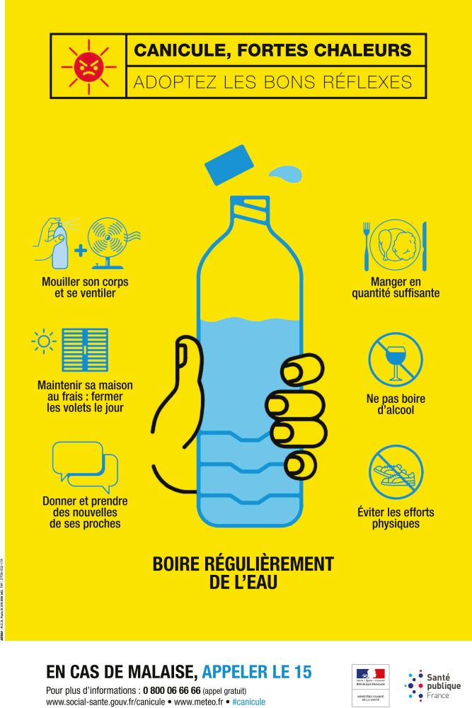 Canicule : Rappel de quelques gestes importants