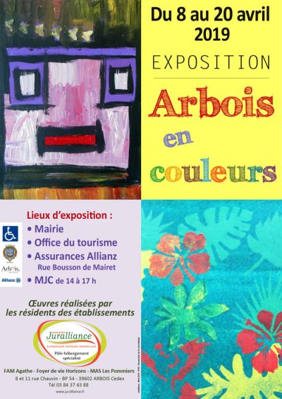 Affiche Arbois en couleurs